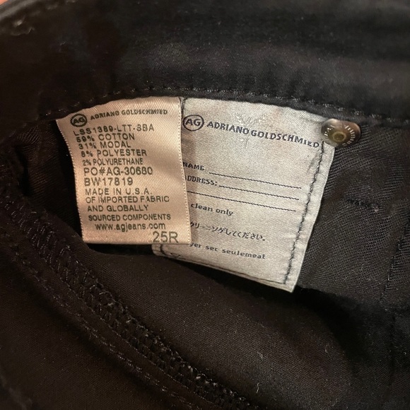 AG The Legging Ankle Super Skinny Ankle Leather Coated Jean - Picture 6 of 6